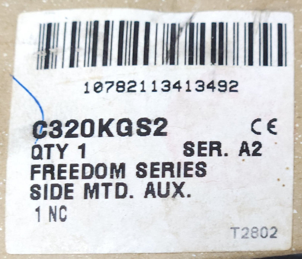 EATON CUTLER HAMMER C320KGS2 Freedom Series Side Mount Auxiliary Contact 1 NC