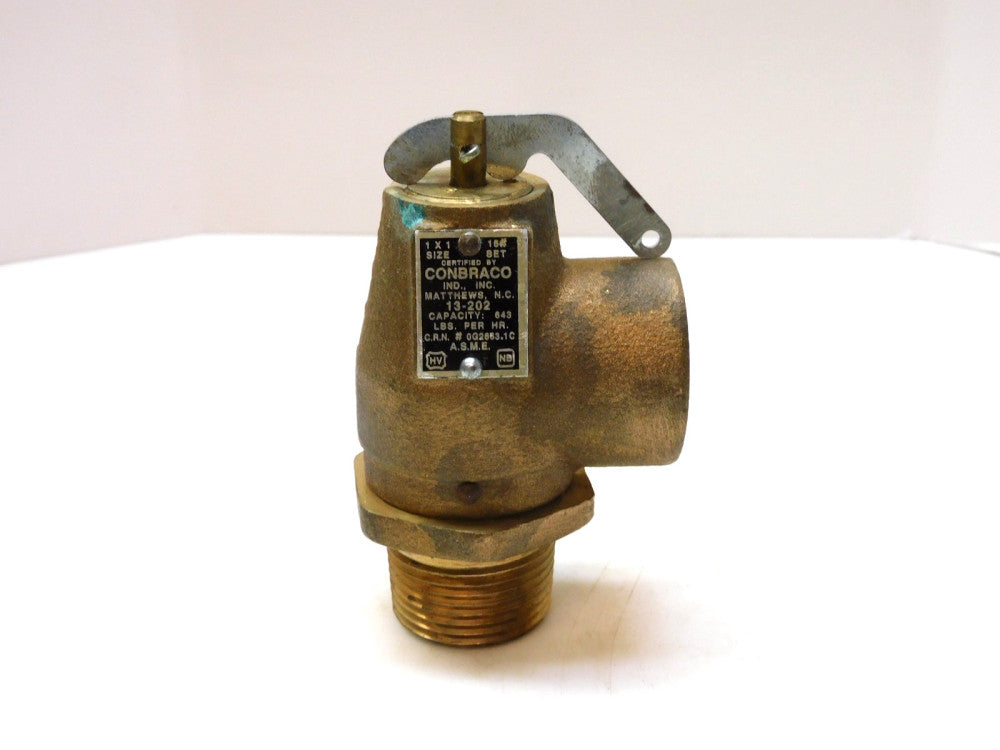CONBRACO 13-202 POP SAFETY VALVE 643LBS PER HR 1" X 1"