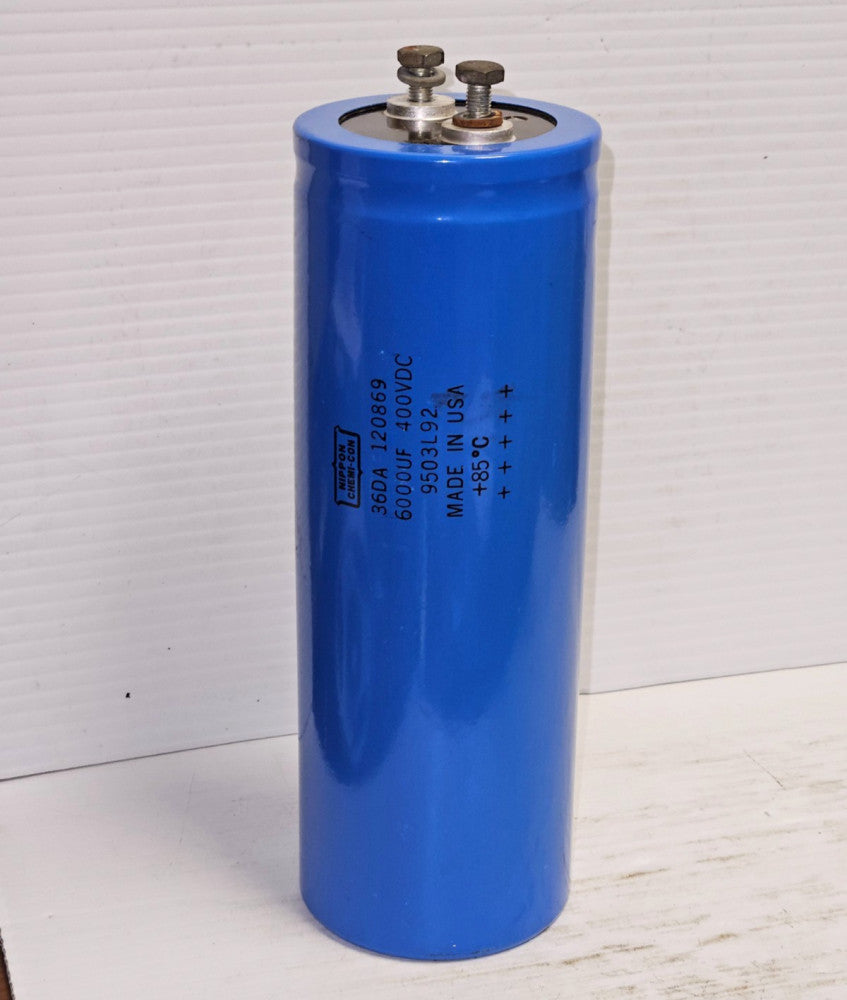 Nippon Chemi-con Capacitor 36DA 120869 6000uF 400Vdc - USED