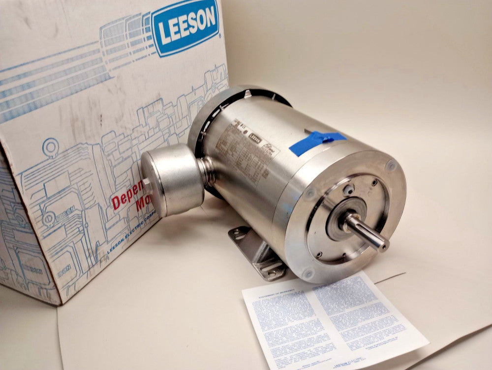 Leeson 119526.00 Electric Motor CZ6T34UK1B 3ph 3/2hp 3490/2890rpm 56C/TEFC