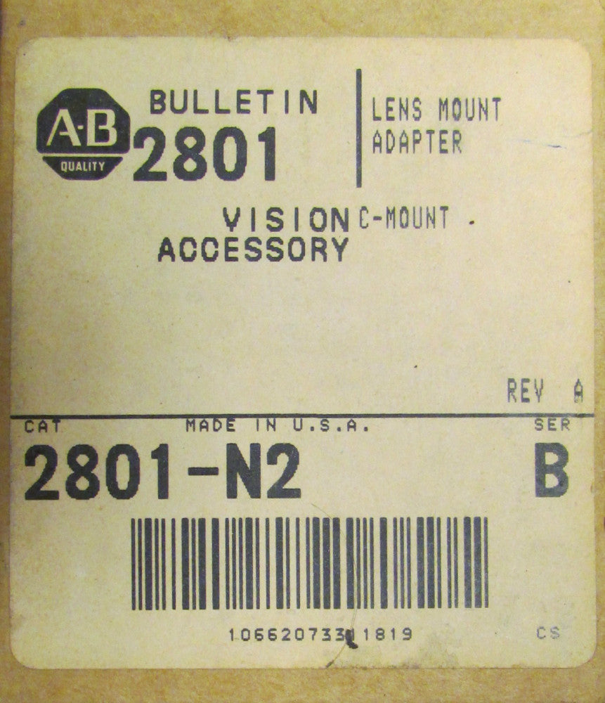 ALLEN BRADLEY 2801-N2 NA C Mount Lens Adaptor 2801 N2