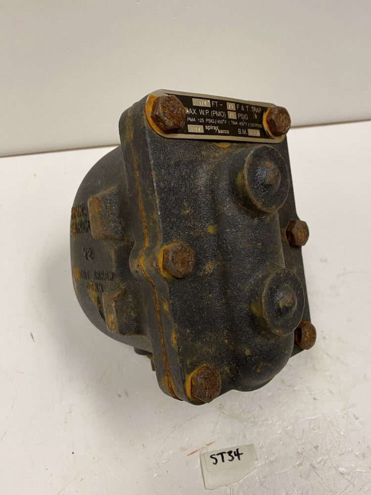 Spirax Sarco 50930 FT-75 3/4" Float & Thermostatic Steam Trap F&T Unused Rust