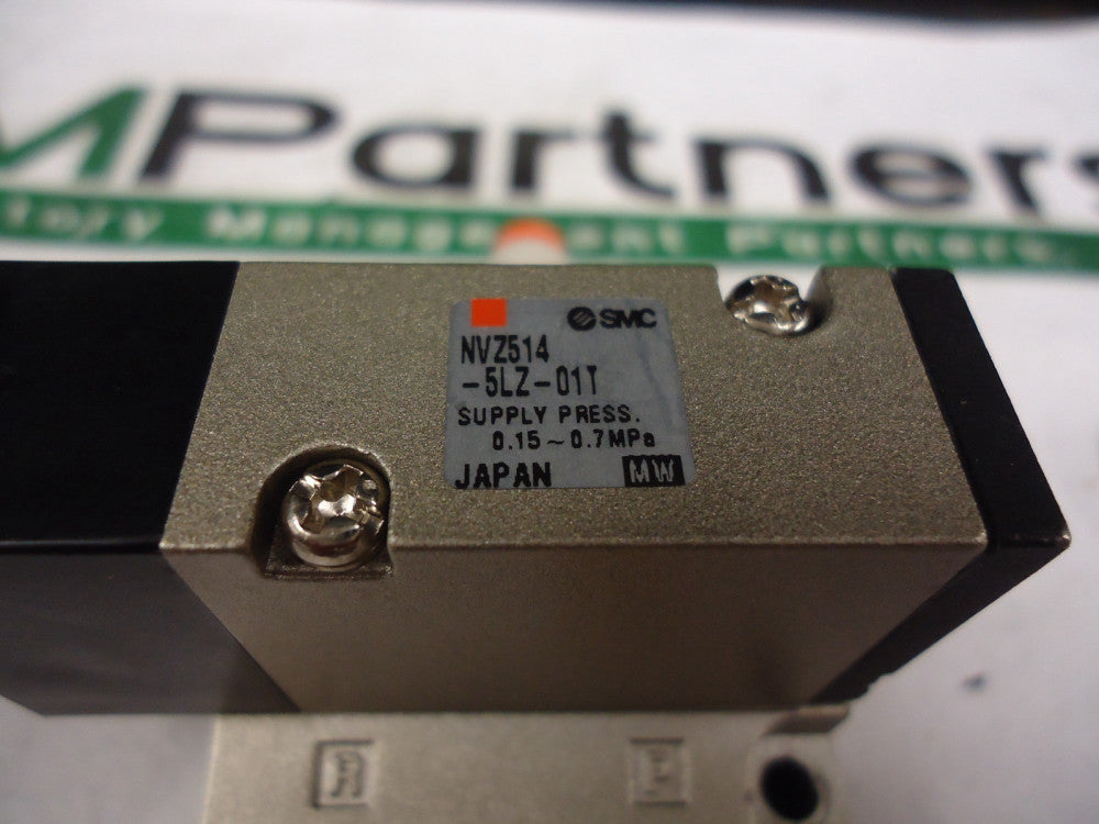 NVZ514-5LZ-01T, SMC, Valve Solenoid Base Mount, USED!