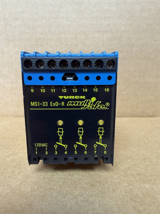 TURCK MS1 33 EX0 R Multi Fast Power Switching Amplifier Relay MS1-33-EX0-R