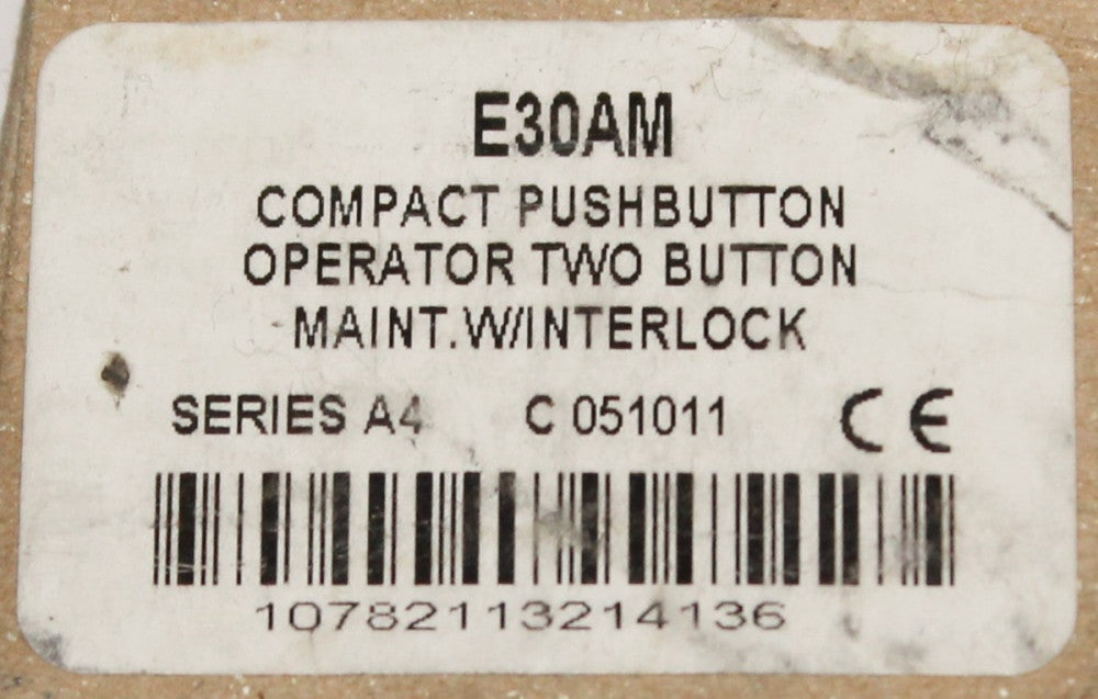CUTLER HAMMER OFF OFF Compact Push Button Operator w/ Interlock Maintained E30AM