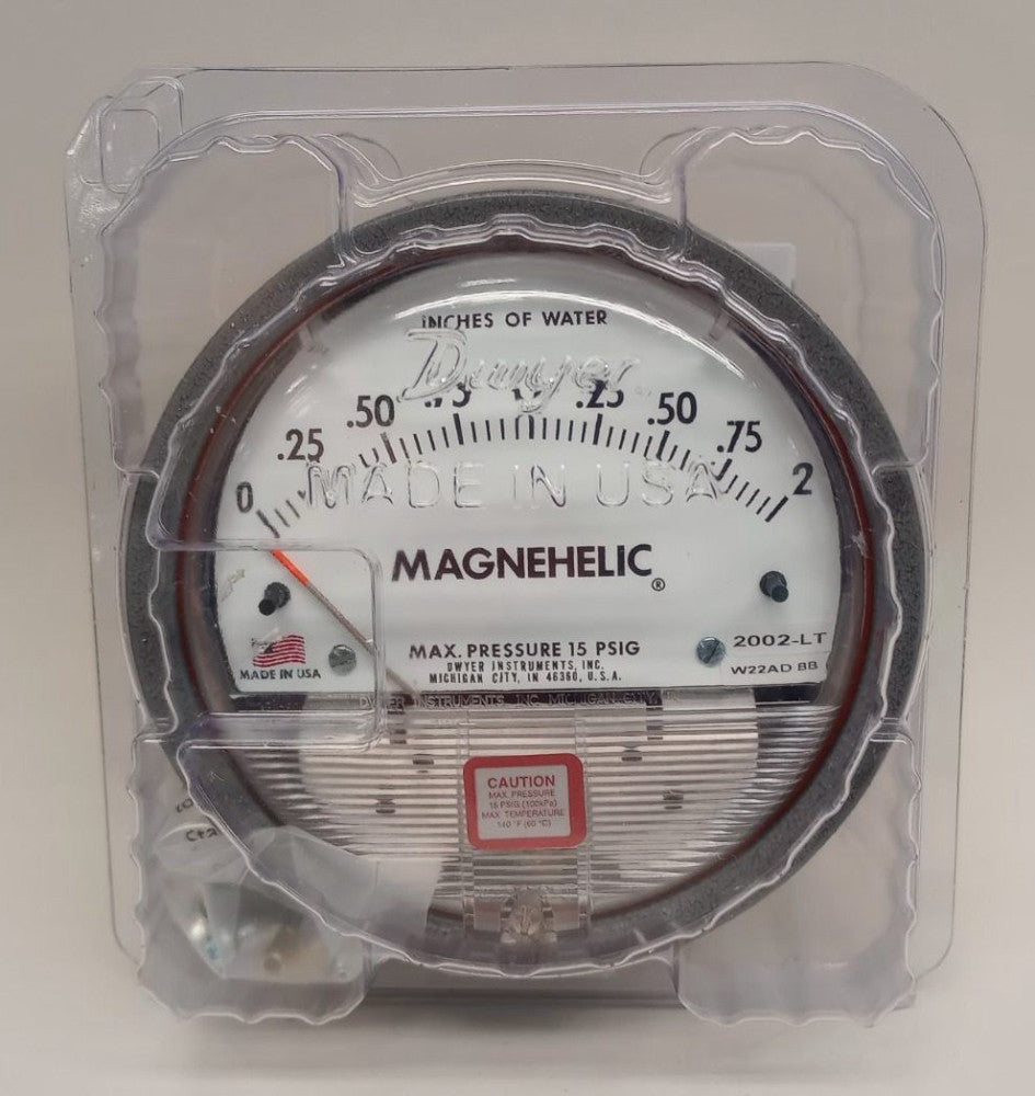 Dwyer 102004-10 Magnehelic Differential Pressure Gauge 2002-LT
