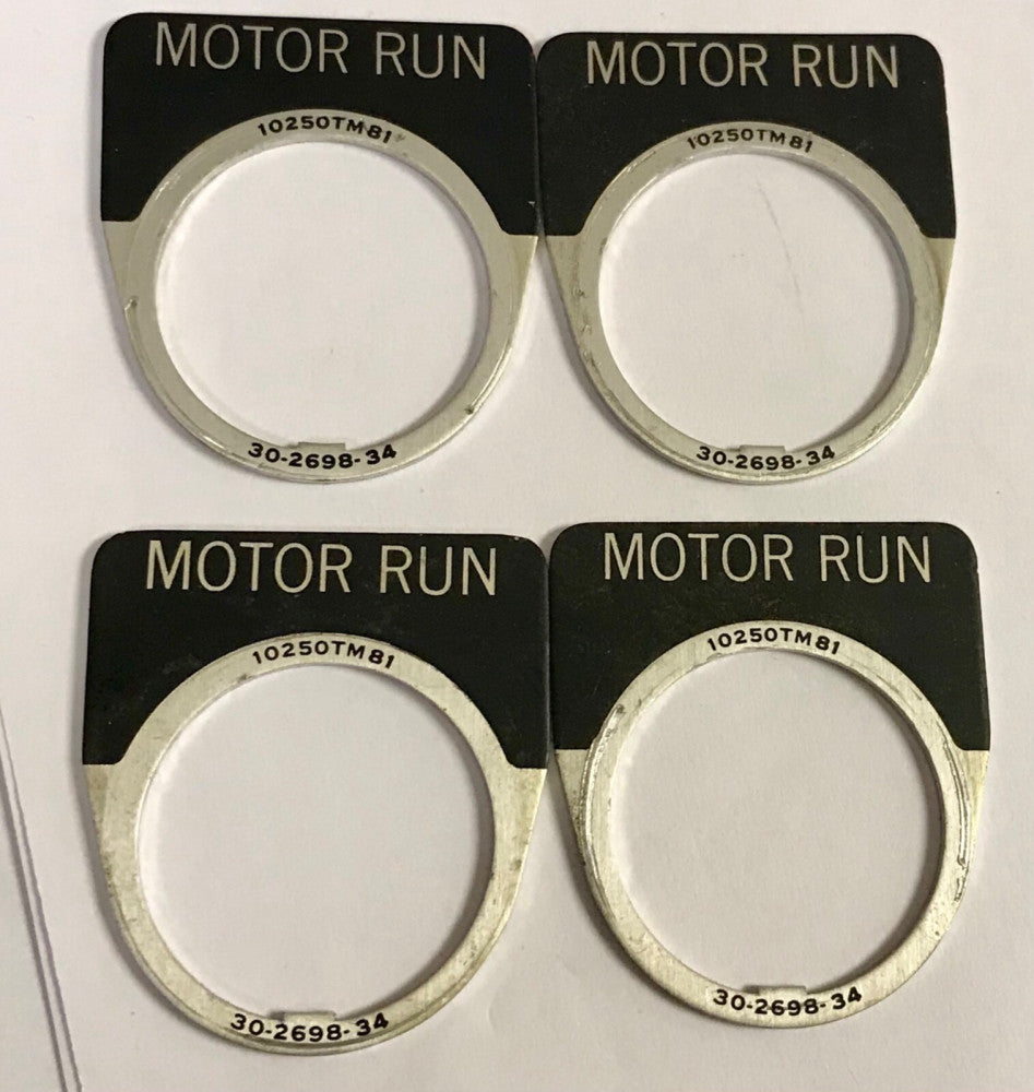 LOT OF (4) CUTLER HAMMER SQUARE D ALLEN BRADLEY 10250TM81 39-2698-34 Motor Run