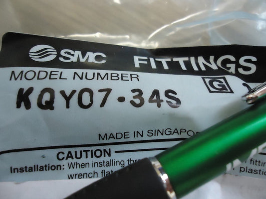 SMC KQY07-34S 1/4" Fitting. Brand New!