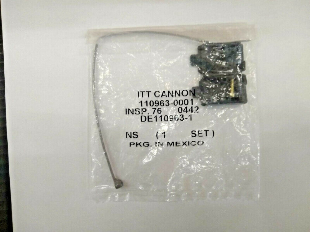 New, ITT Cannon, DE110963-1, Shell Housing Closure Electrical Parts