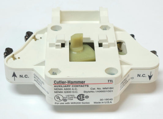EATON CUTLER HAMMER WM16H W200 W201 W+200 Advantage Mechanical Interlock