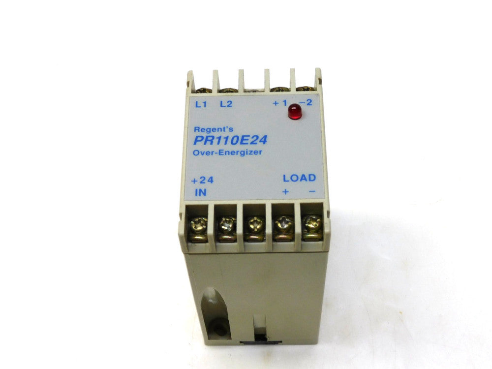 REGENT'S PR11OE24 PR110E24 OVER-ENERGIZER RELAY 120VAC 24VDC