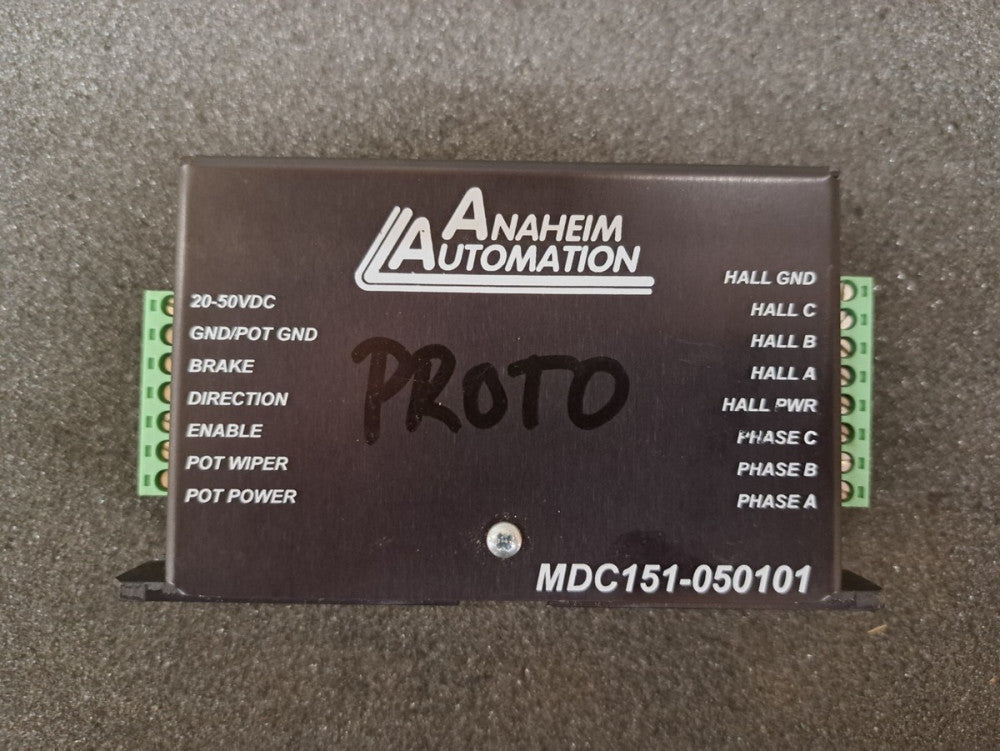 Used, Anaheim Auto, MDC151-050101, Brushless DC Controller