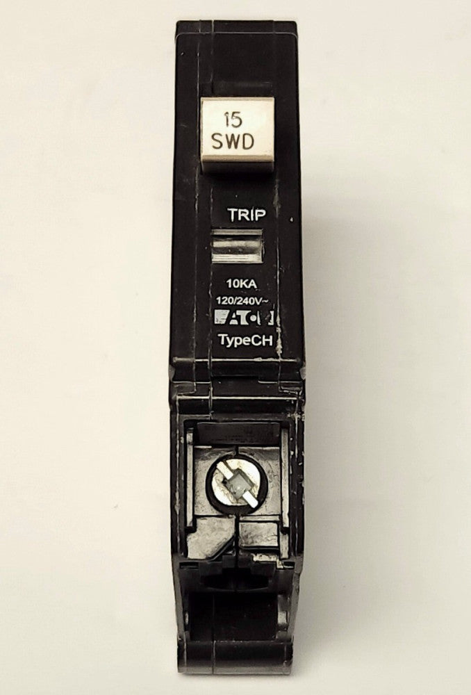 EATON CUTLER HAMMER CHF115 Single Pole 15 AMP Type CH Circuit Breaker