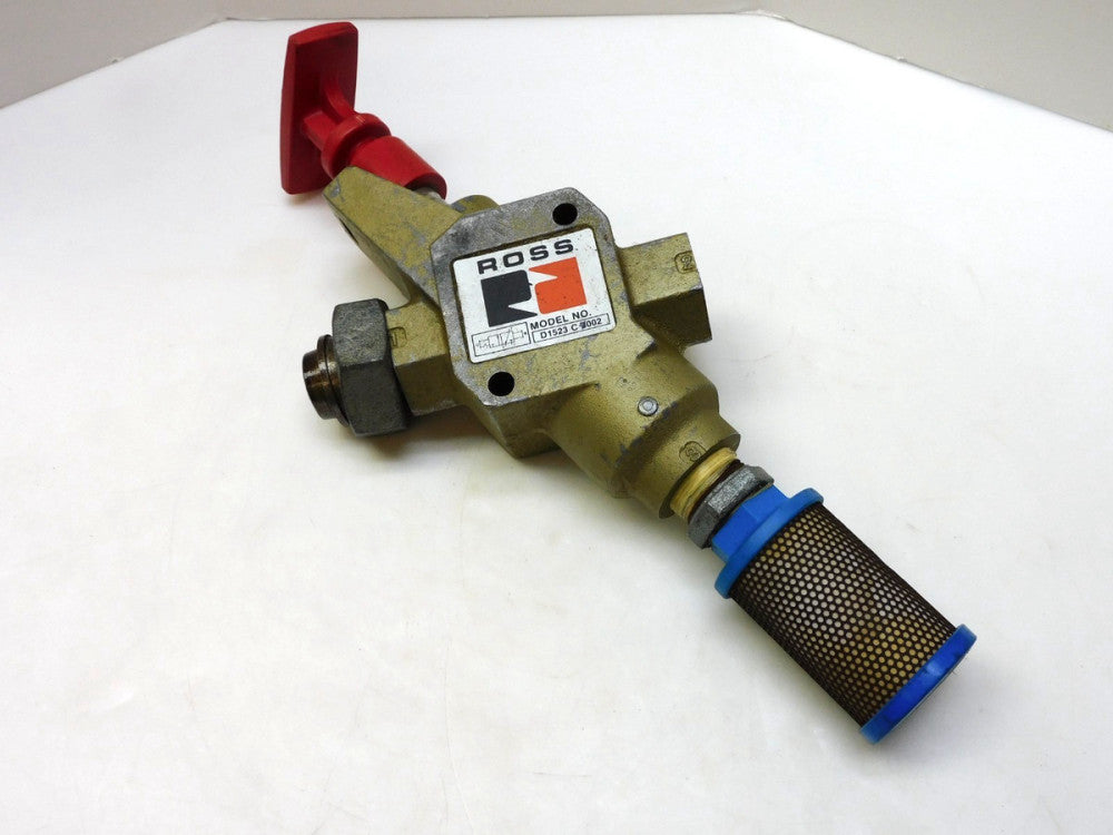 ROSS CONTROLS SOLENOID LOCK-OUT VALVE 3/4" EXHAUST D1523C4002 1/2" NPT
