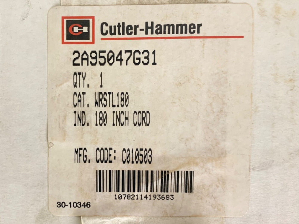 EATON CUTLER HAMMER WRSTL180 2A95047G31 Advantage W200 180 Inch Tripped Reset