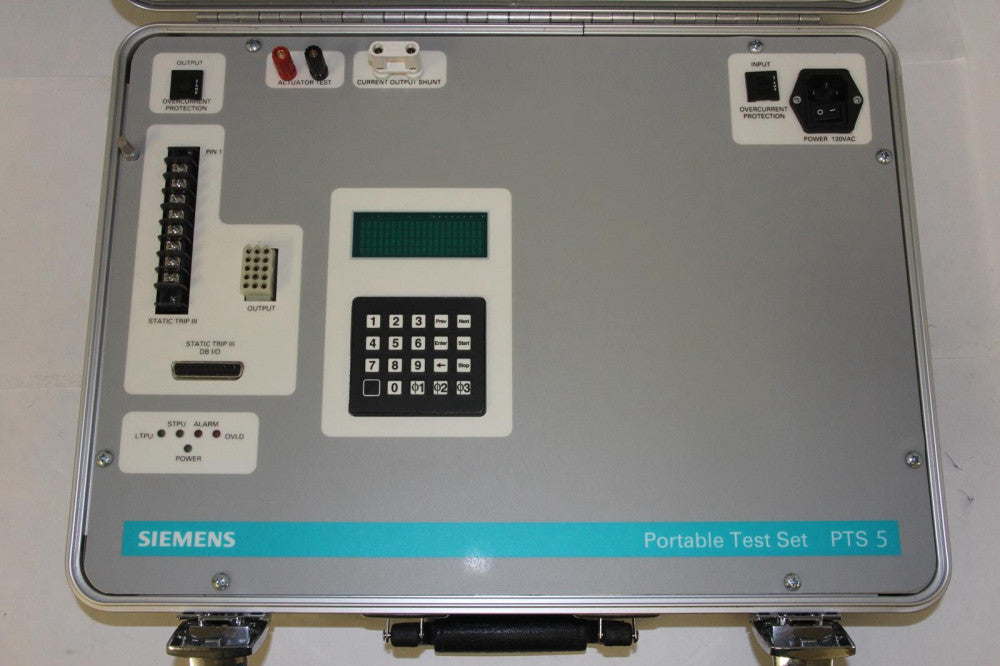 SIEMENS PTS-5 Static Trip III Overcurrent Portable Secondary Injection Test Set