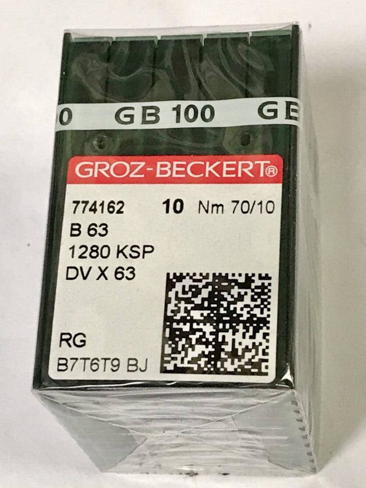 GROZ BECKERT 774162 B63 1280 KSP DV X 63 RG B7T6T9 BJ NM 70/10 GB 100 Needles
