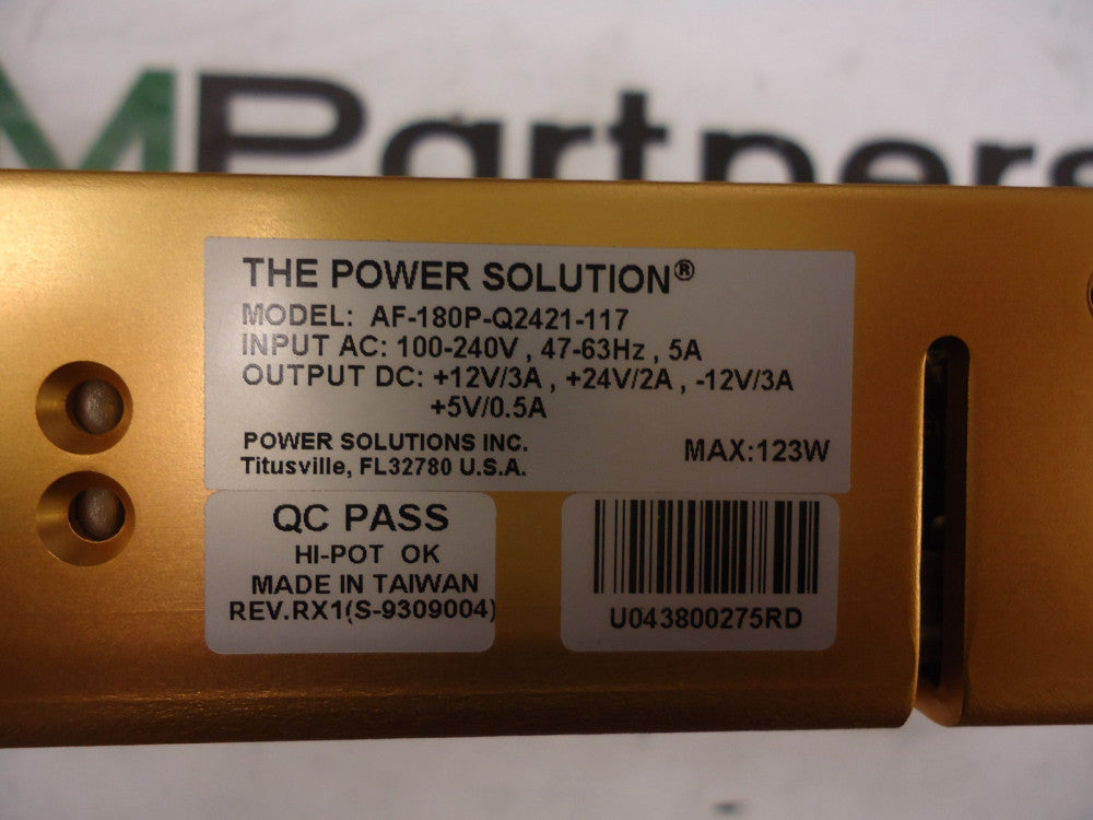 AF-180P-Q2421-117, Power Solutions,  Power Supply 180 Watts - 1U hig, BRAND NEW!