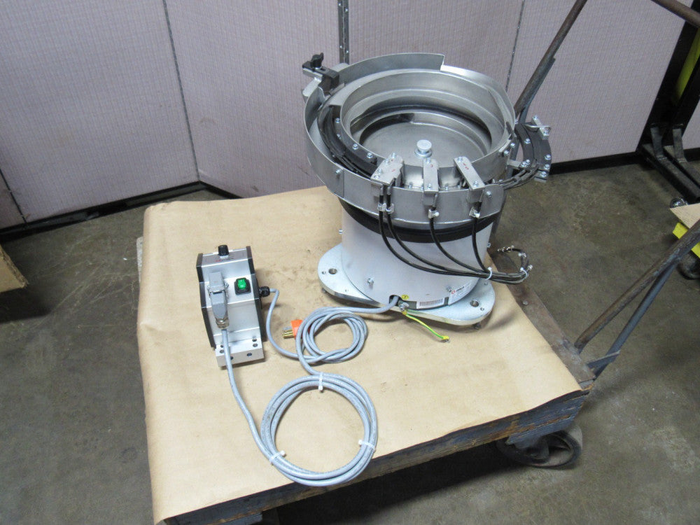 RNA 16" STAINLESS VIBRATORY BOWL FEEDER SRC-N-250-2L 110V 1PH W/ CONTROLLER