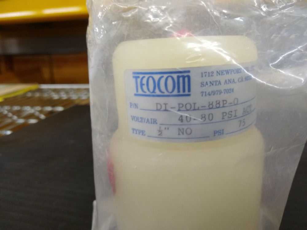 New, Teqcom, DI-POL88P-O, DI Water Valve, 1/2" Port & Orifice FNPT