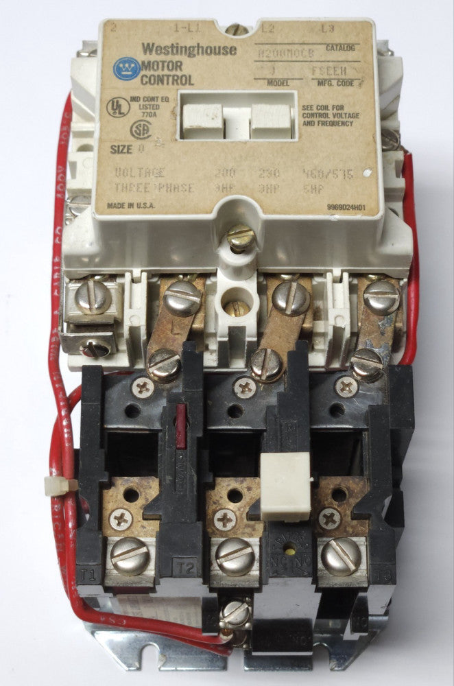 WESTINGHOUSE CUTLER HAMMER A200M0CB A200 Size 0 Starter 208 VAC COIL