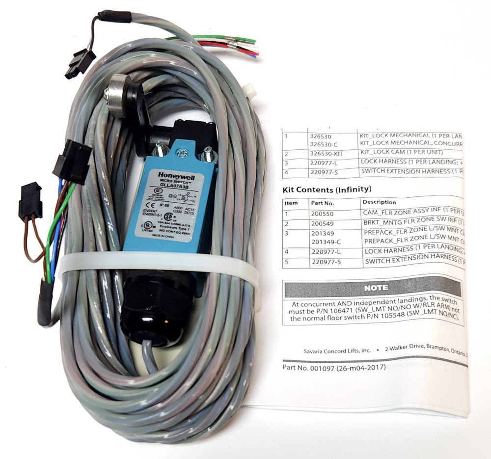 HONEYWELL MICRO SWITCH GLLA07A3B Roller Arm Limit Switch SAVARIA Elevator