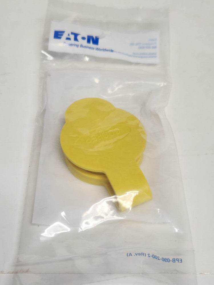 6 EATON COOPER AH20CW Arrow Hart Yellow Connector Closure Cap 15 AMP 20 AMP