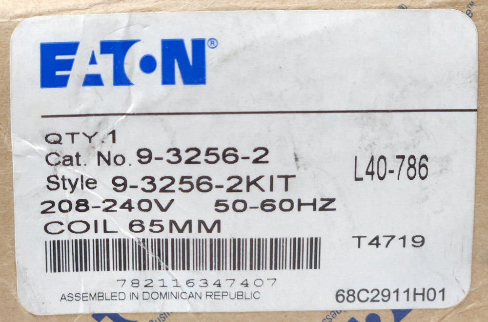 EATON CUTLER HAMMER 9-3256-2 Size 65mm Coil 208-240 VAC 9 3256 2 KIT
