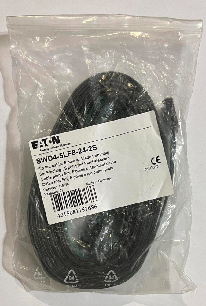 EATON MOELLER SWD4 5LF8 24 2S 5M Flat Cable 8 Pole SWD4-5LF8-24-2S