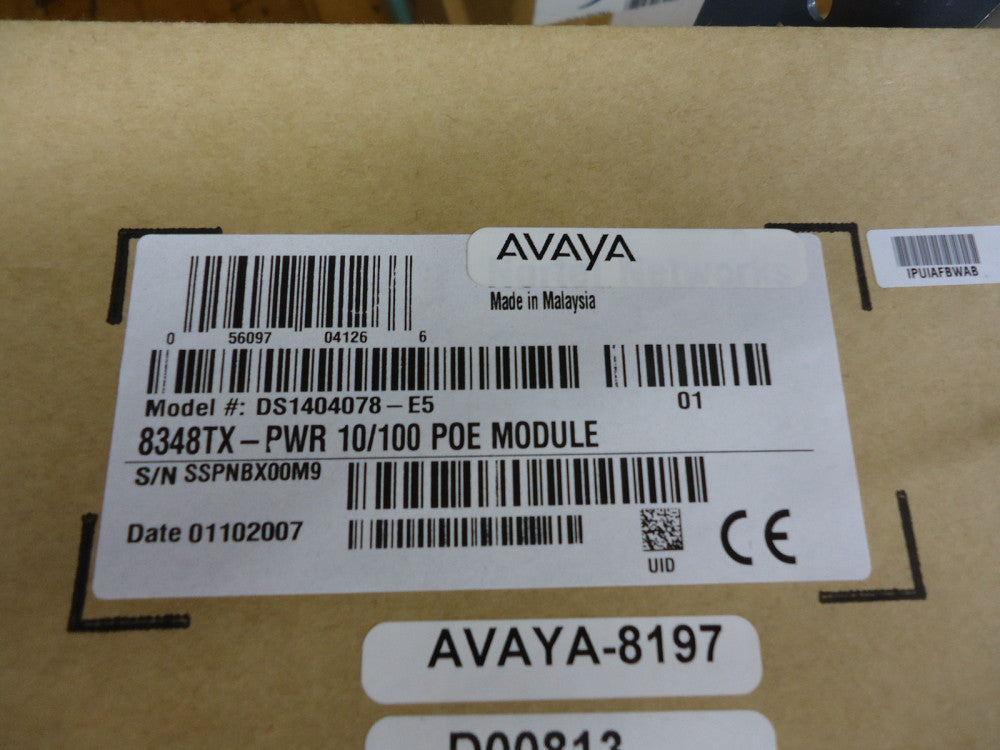 DS1404078-E5 NORTEL NETWORKS 8348TX-PWR 10/100 POE MODULE BRAND NEW!