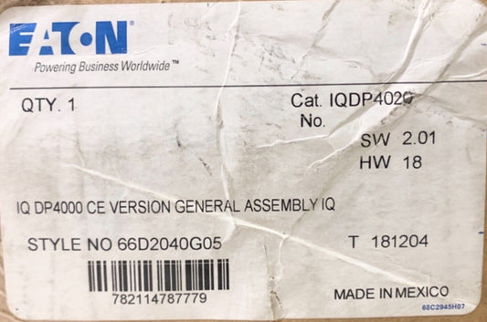 EATON IQDP4020 IQ DP 4000 CE Version IQ Power Relay Module DP-4000 66D2040G05