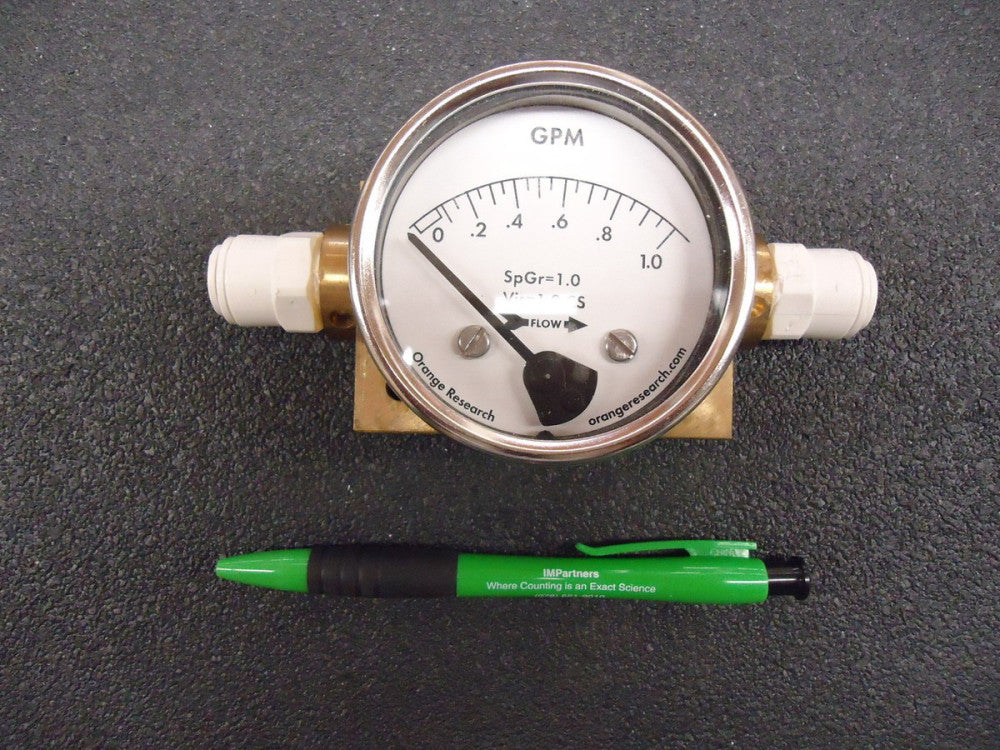 Used, Orange Research, 2221-S1005, 3000 PSI, 0-2 GPM, Naval Brass Body, 1/4" NPT