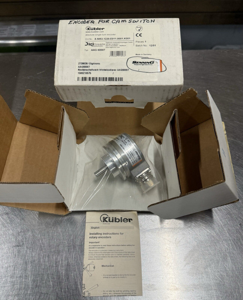 Kubler AAG60007 8.5853.1220.E011.0001.K001 Absolute Single Turn Encoder - New