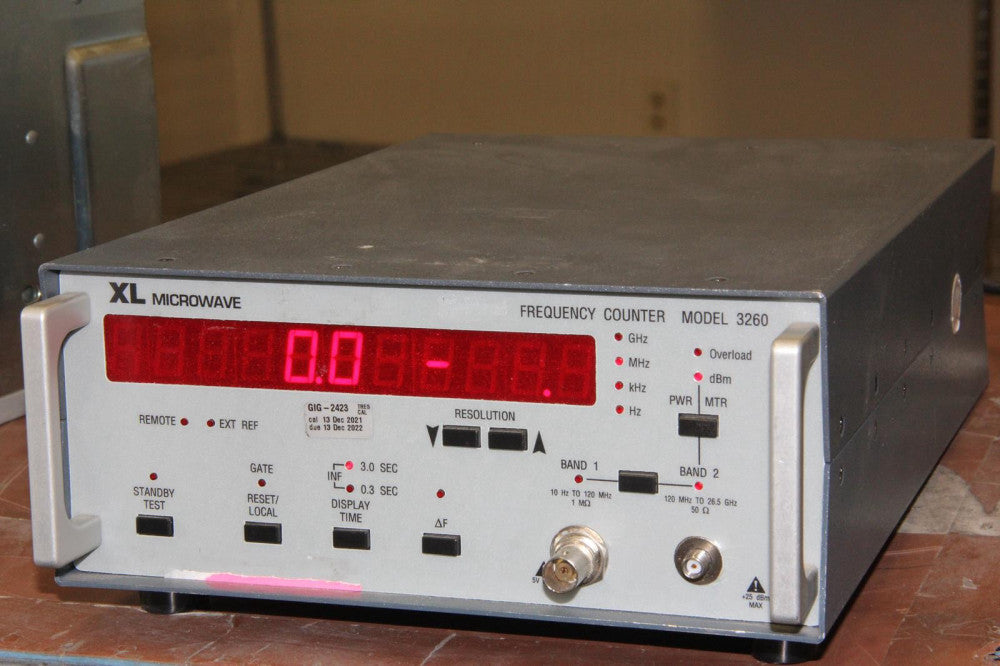 XL MICROWAVE 3260 10Hz to 26.5gHz Frequency Counter