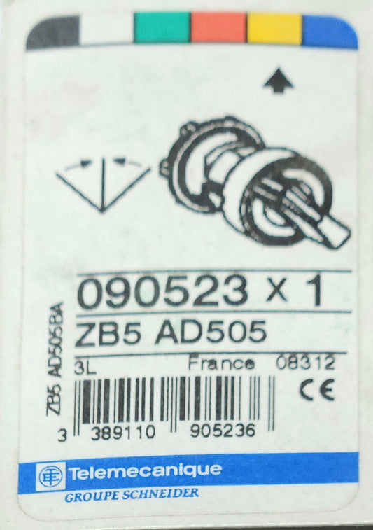 SCHNEIDER ELECTRIC ZB5 AD505 Selector Switch Operator Yellow Spring Return Left