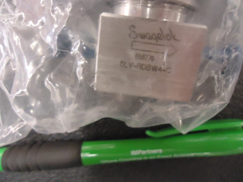 Swagelok 6LV-RDBW4-C SS Valve, 1/4" Normally Closed. Brand New!