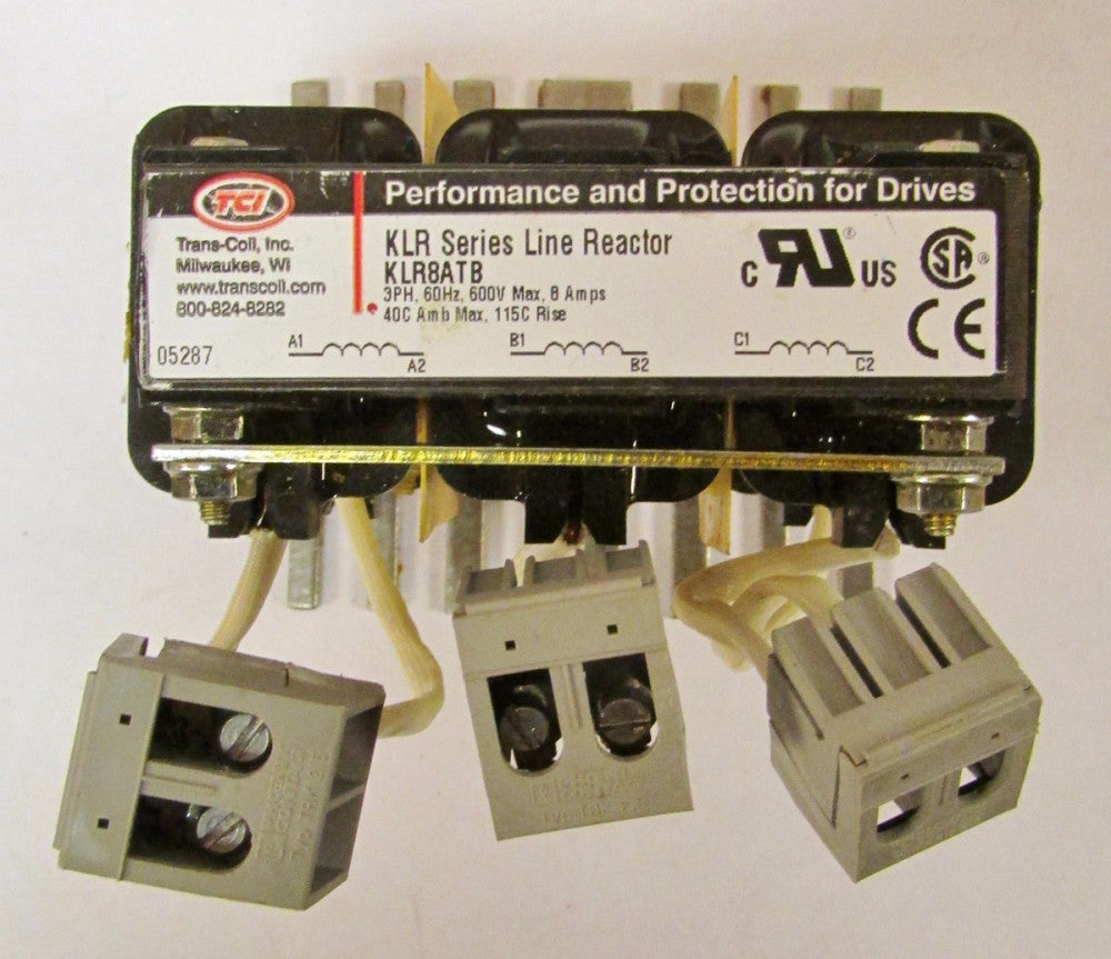 TCI TRANS COIL 3 Phase KLR Series Line Reactor 600V 8 Amp KLR8ATB