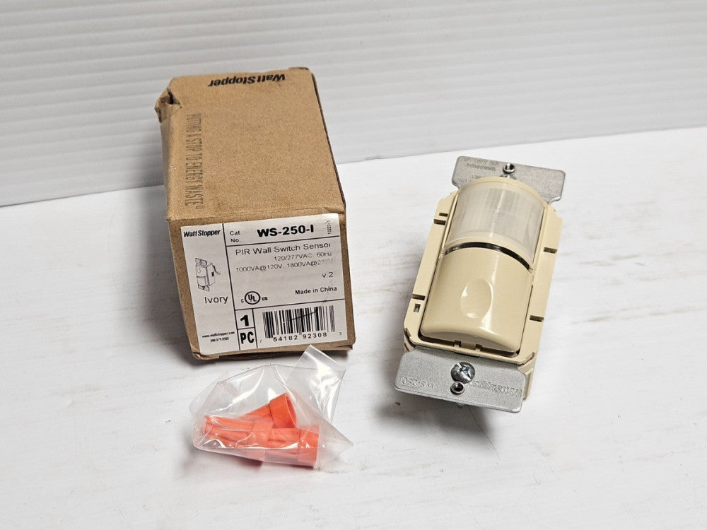 Watt Stopper PIR Wall Switch Sensor WS-250-I 120/277Vac Ivory New