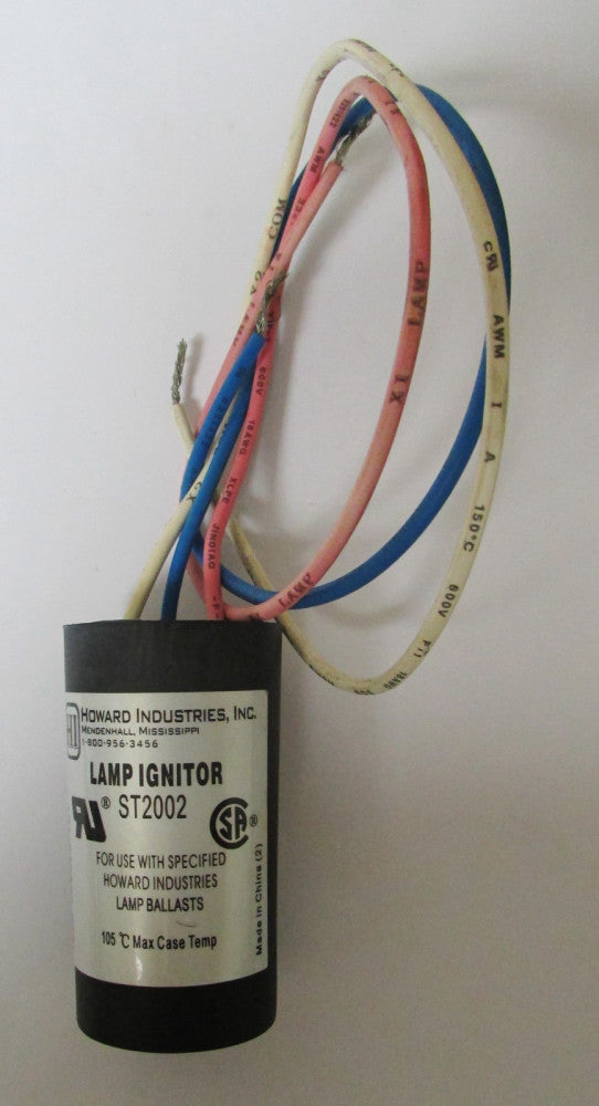 HOWARD INDUSTRIES INC. ST002 105° Ballast Lamp Type Lamp Ignition