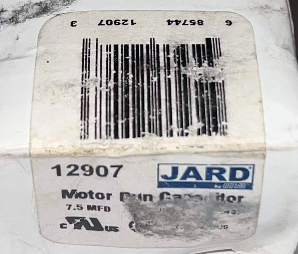 JARD MARS 12907 7.5 MFD 370 VAC Motor Run Capacitor