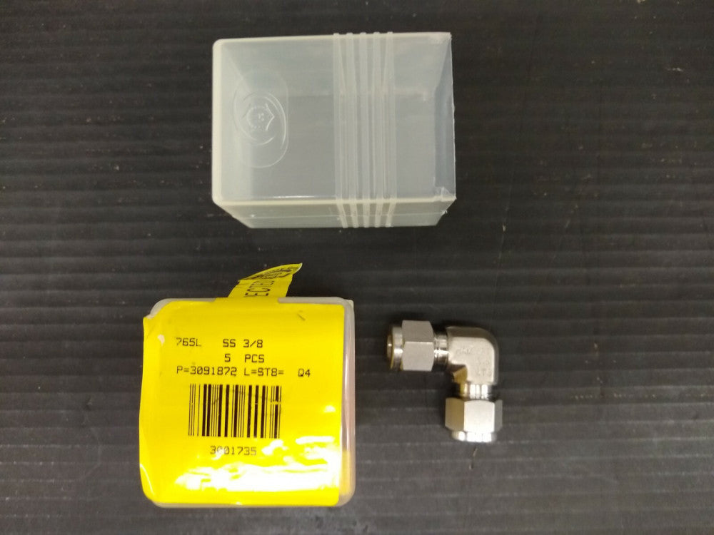 New, Ham-Let, 765L-SS-3/8, Union Elbow 3/8