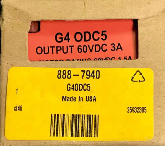 OPTO G4 ODC5 OPTO 22 60 VAC Output Module Illuminated G4 ODC5