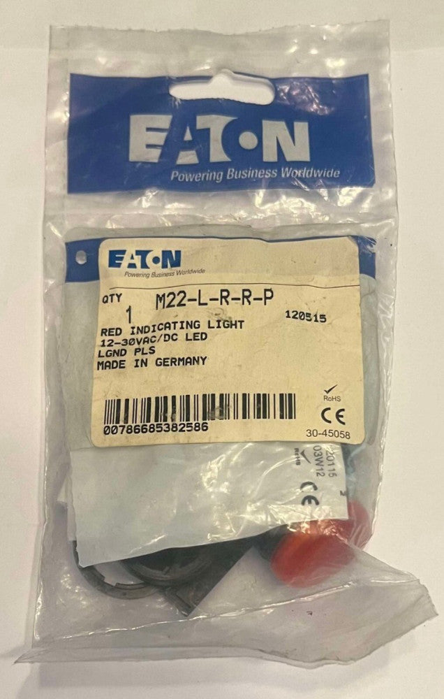 EATON M22 L  R R P RED Indicating Light M22-L-R-R-P