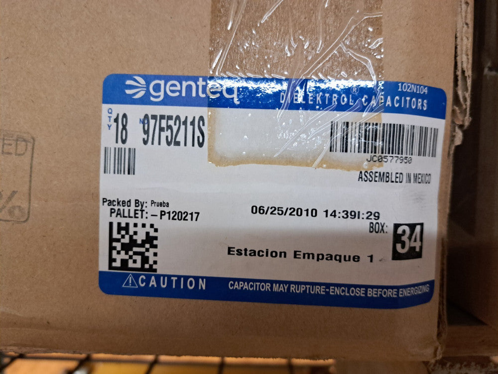 New, Genteq, 97F5211S, 50uF 50/60Hz +/-6% 440VAC 1000VDC CAPACITOR