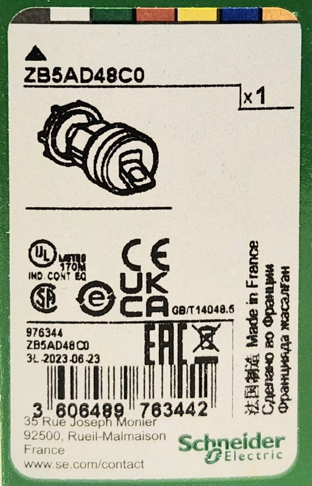 SCHNEIDER ELECTRIC ZB5 AD48C0 Momentary 2 Position Toggle Switch Head Operator