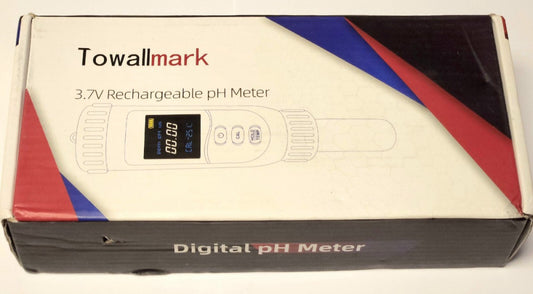 TOWALLMARK DIGITAL PH Meter 3.7 Volt Rechargeable