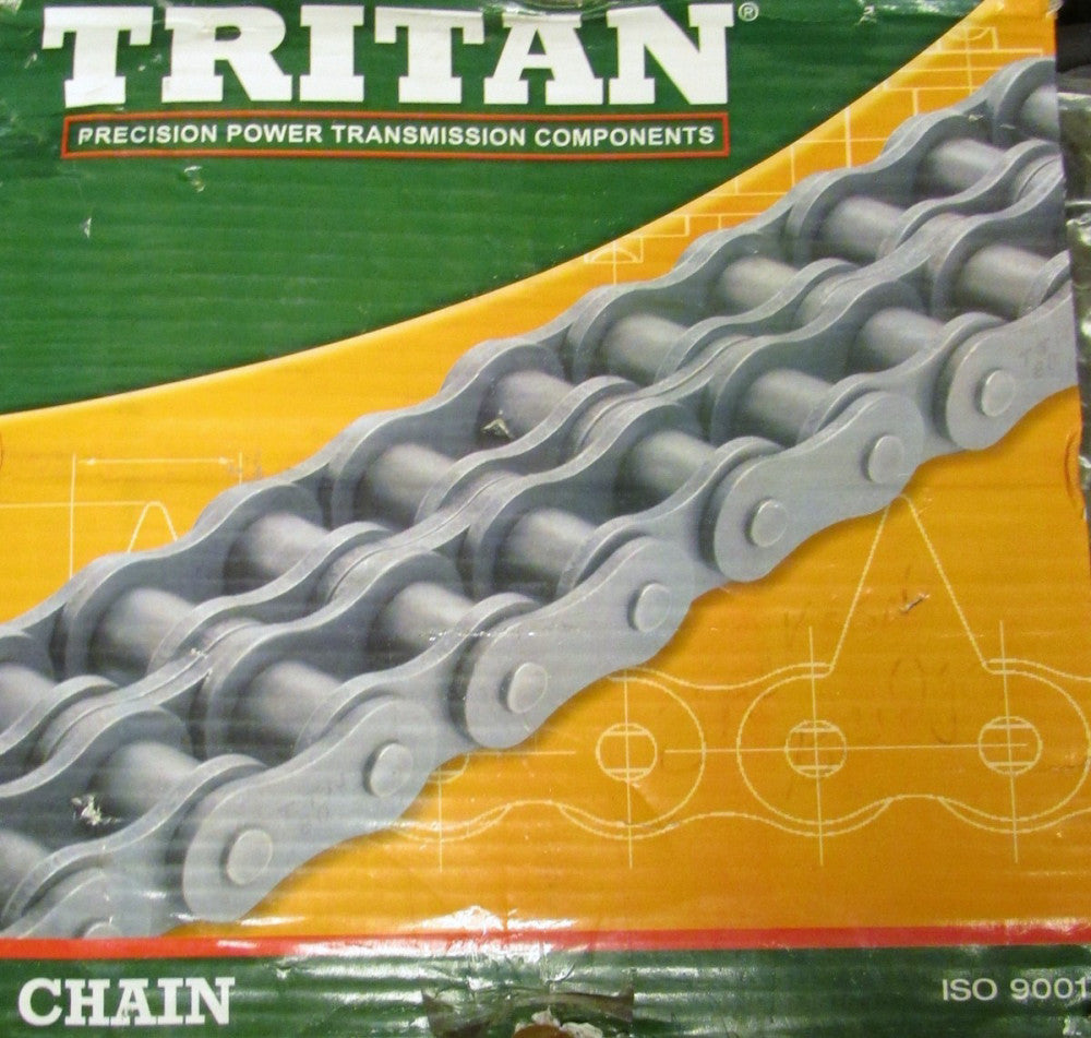TRITAN ANSI 100-1HC 1 1/4 X 3/4 10' Precision Roller Chain 100 1HC 10ft