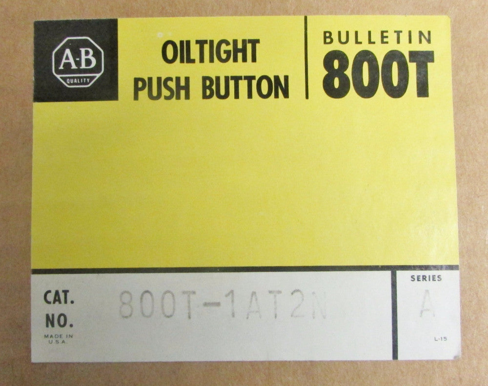 ALLEN BRADLEY Palm Operated Stop Push Button 800T 1AT2N