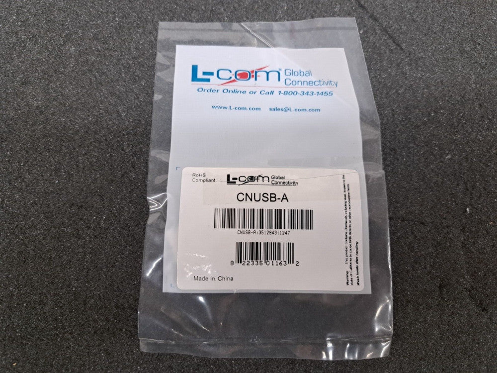 New, L-Com, CNUSB-A, Usb Type A Connector, Plug, Solder, 4 Contacts, Lot of 10!