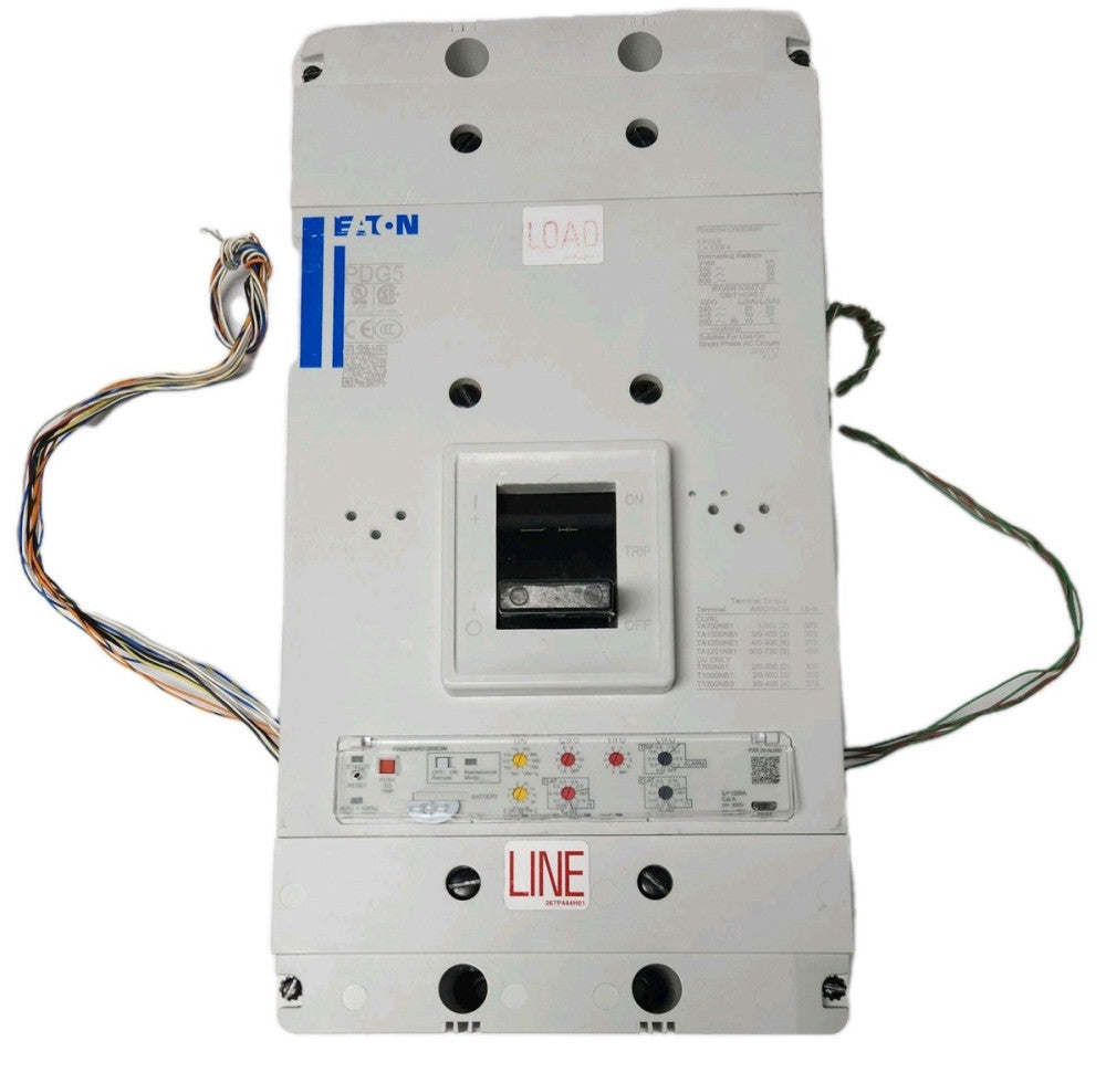 EATON PDG53M1200E5MN 3 Pole 500 AMP-1200 AMP PDG5 Power Defense Circuit Breaker